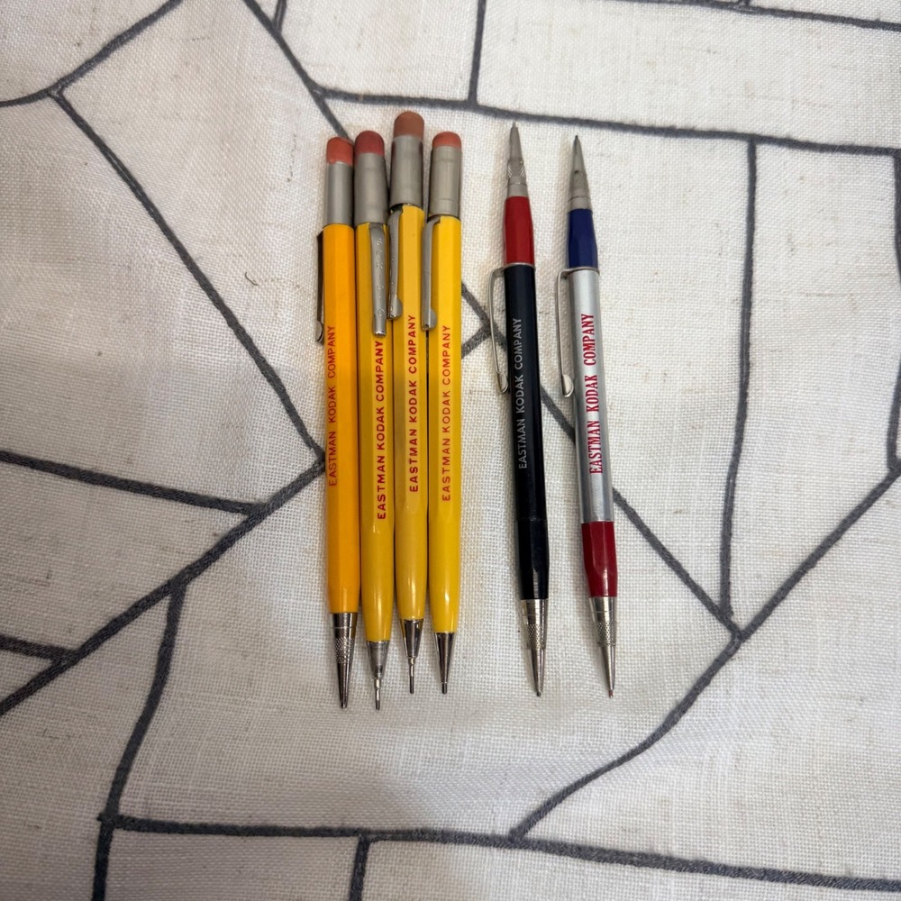 Eastman Kodak Mechanical Pencil Set‎ Multi Vintage Scripto Durolite Advertising